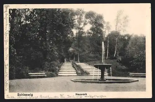 AK Schleswig, Neuwerk, Springbrunnen