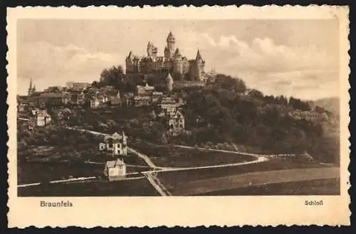 AK Braunfels, Blick auf das Schloss