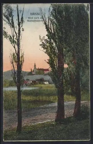 AK Birnau, Blick nach der Wallfahrtskirche
