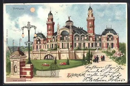 Lithographie Zürich, Tonhalle, Halt gegen das Licht