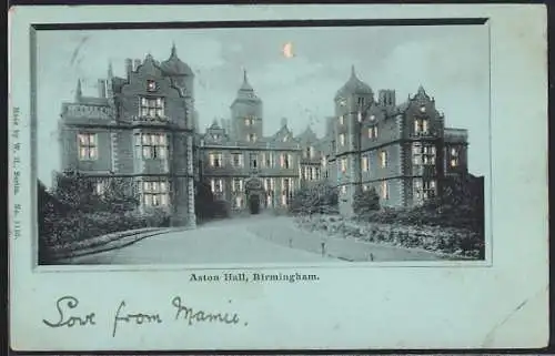 AK Birmingham, Aston Hall, Halt gegen das Licht