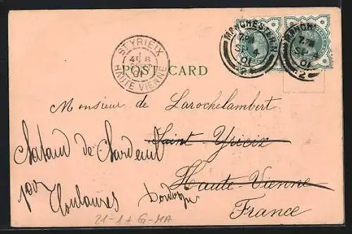 AK Manchester, Town Hall, Halt gegen das Licht