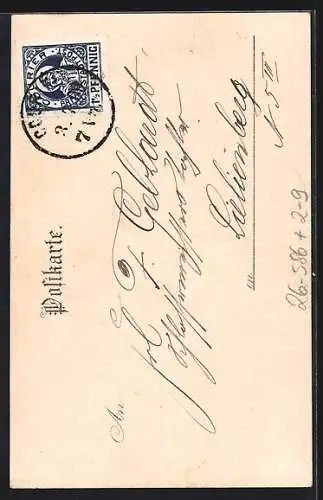 Künstler-AK Karl Heinisch: Garmisch, Risser-See gegen die Berge, Private Stadtpost