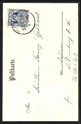 Künstler-AK Karl Heinisch: Hohenschwangau, Schlossansicht, Private Stadtpost