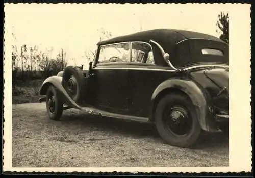 Fotografie Auto Mercedes Benz Cabrio, schwarzes Cabriolet