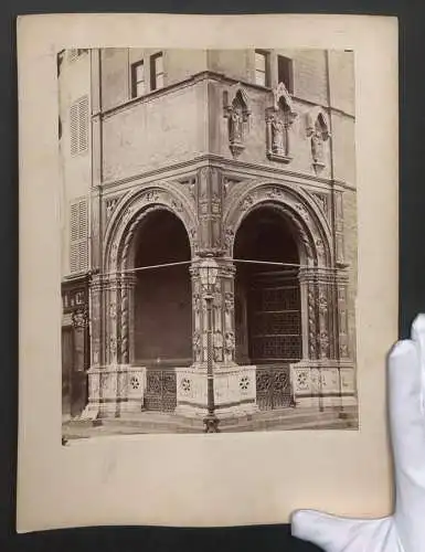 Fotografie unbekannter Fotograf, Ansicht Florenz, Loggia del Bigallo