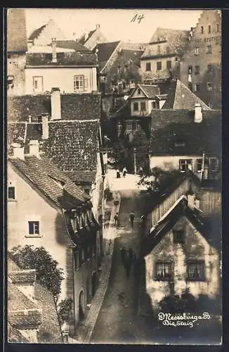 AK Meersburg a. B., Staig - Strasse aus der Vogelschau