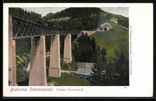 AK Höllental / Schwarzwald, Blick auf das Ravennaviadukt