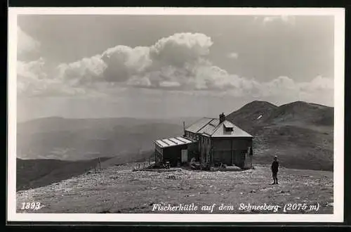 AK Fischerhütte, Blick auf dem Schneeberg