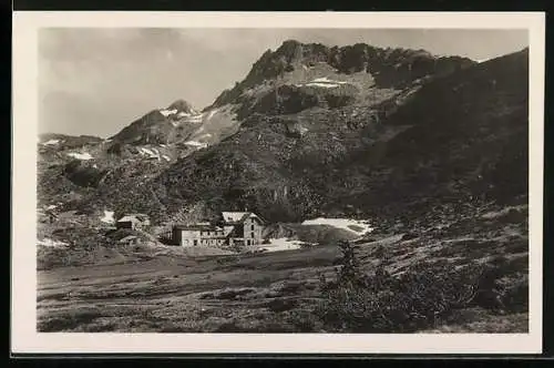 AK Seekarhaus /Wurmwand, Berghütte gegen die Wurmwand