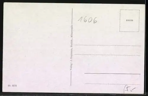 AK Mittenwalde /Mark, Salzmarkt mit Jahn-Denkmal