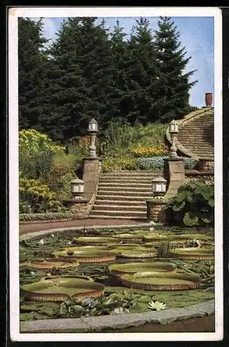 AK Essen, Reichsgartenschau 1938, Warmwasserbecken