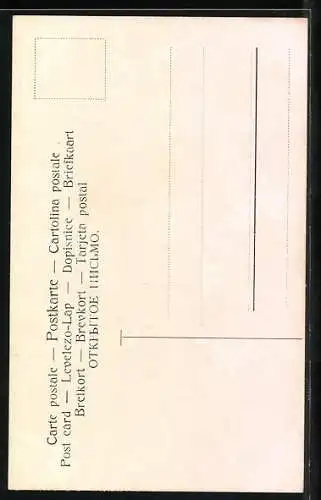 Künstler-AK August Splitgerber: Kirche an einem Bach im Mondschein