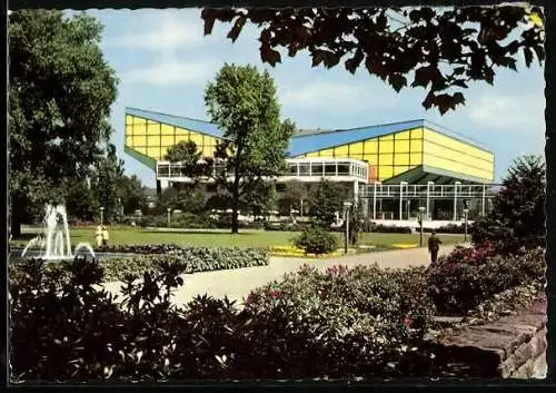 AK Essen, Gruga-Halle mit Parkanlage