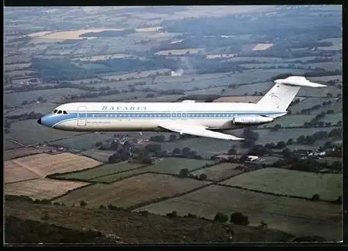 AK Flugzeug Bac Super One-Eleven Holiday Jet, Bavaria Fluggesellschaft