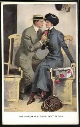 Künstler-AK Clarence F. Underwood: The sweetest flower that blows