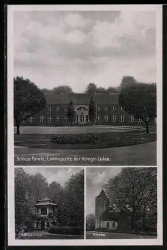 AK Ketzin, Schloss Paretz, Teehäuschen, Kirche