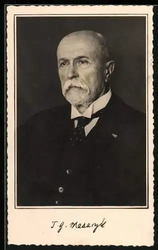 AK Portrait Präsident Masaryk (TGM)