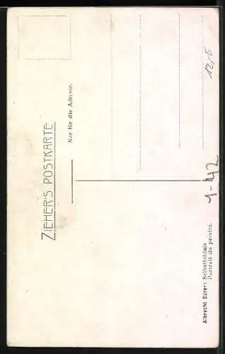 Künstler-AK Selbstbildnis von Albrecht Dürer