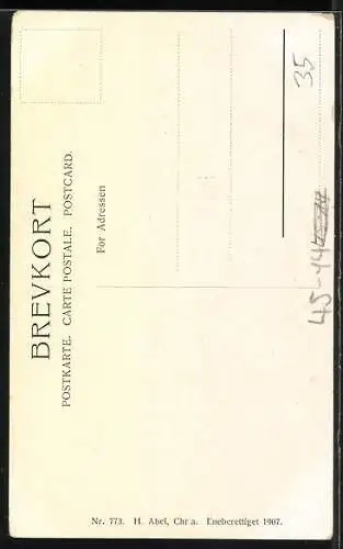 AK Kind in Winterkleidung auf Skiern