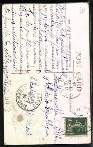 Künstler-AK Mädchen liegt im Bett neben ihrem Teddy, One must make the best of a bad job