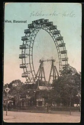 AK Wien, Riesenrad auf dem Wiener Prater
