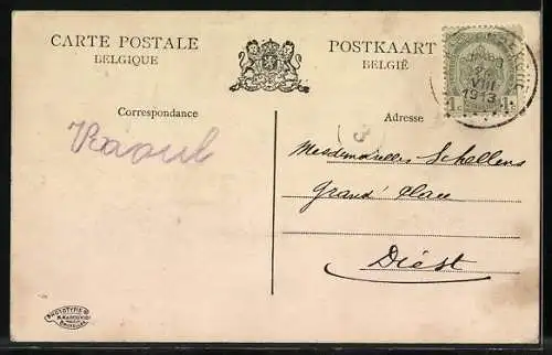 AK Blankenberghe, Les Fortifications enfantines à l`approche de la marée haute, Kinder im Badeanzug am Strand