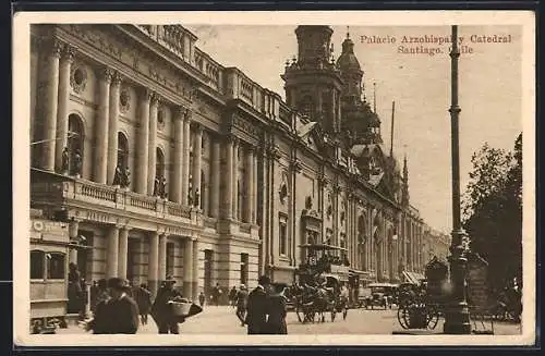 AK Santiago de Chile, Palacio Arzobispal y Catedral