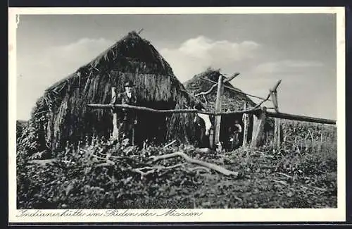 AK Araukanien, Indianerhütte im Süden der Mission