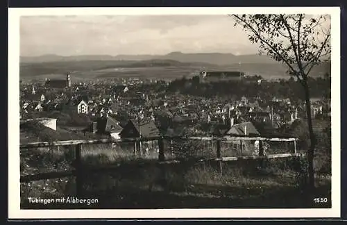 AK Tübingen, Stadtansicht mit Albbergen