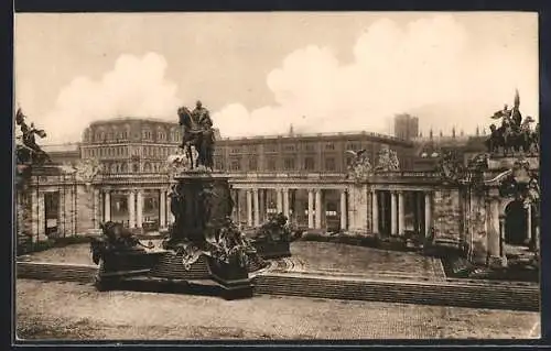 AK Berlin, Nationalgalerie, Denkmal Kaiser Wilhelm I