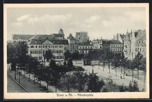 AK Bonn a. Rh., Münsterplatz