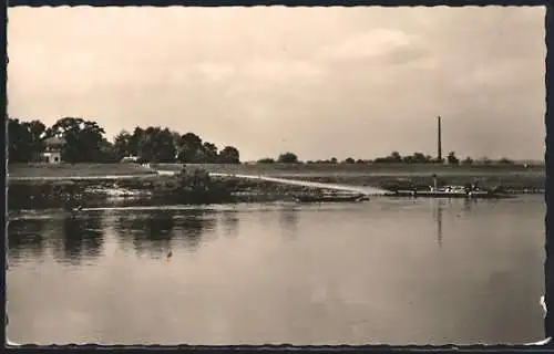 AK Prettin /Elbe, An der Fähre