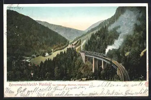 AK Höllsteig /Höllenthal, Ravennaschlucht-Viadukt