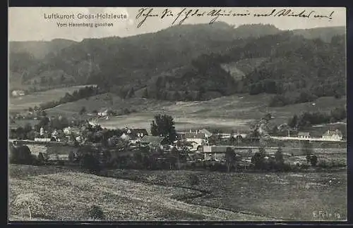 AK Gross-Holzleute, Blick vom Hasenberg