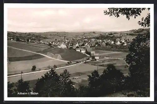 AK Altheim i. Baden, Ortsansicht aus der Vogelschau