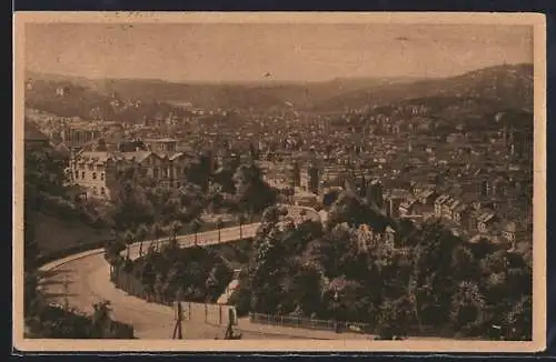 AK Stuttgart, Totalansicht der Stadt