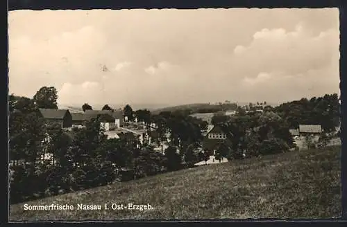 AK Nassau / Erzgebirge, Ortsansicht aus der Vogelschau