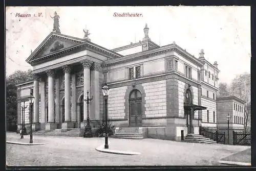 AK Plauen i. V., Stadttheater