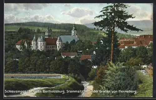 AK Schleusingen, Schloss Bertholdsburg, Stammsitz der Grafen von Henneberg