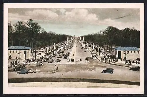 AK Berlin-Tiergarten, Ostwest-Achse, Strassenszene