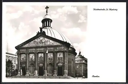 AK Berlin, Hedwigs-Kathedrale Bebelplatz