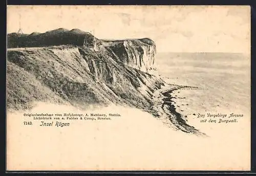 AK Arkona /Rügen, Vorgebirge Arkona mit Burgwall