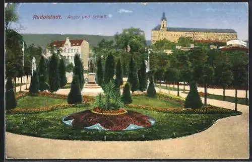 AK Rudolstadt, Anger und Schloss