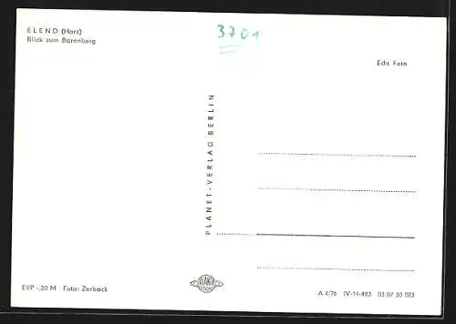 AK Elend, Blick zum Barenberg