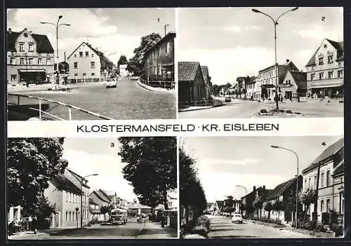 AK Klostermansfeld /Eisleben, Strassenansichten und Kreuzungen, Siebigeröder Strasse