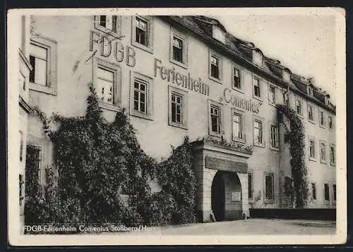 AK Stolberg / Harz, FDGB-Ferienheim Comenius