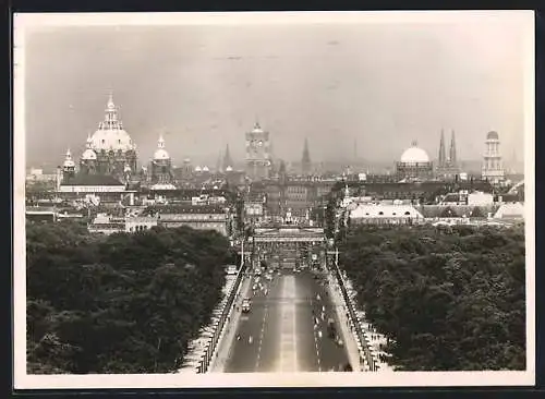 AK Berlin-Tiergarten, Blick von der Siegessäule