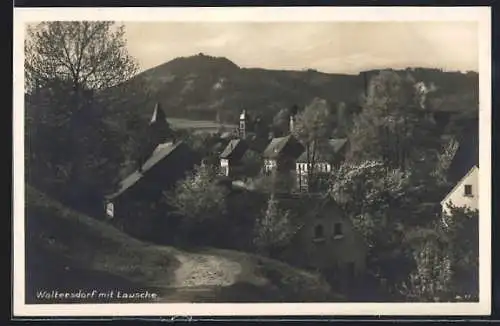 AK Waltersdorf / Sachsen, Ortsansicht mit Lausche