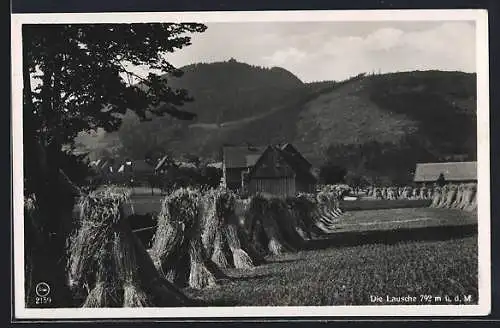AK Lausche, Blick auf das Zittauer Gebirge